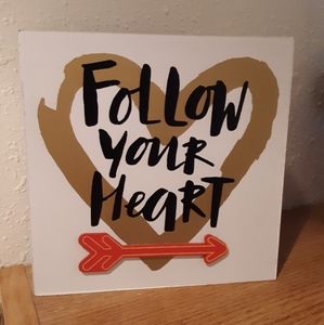 Small wood decor piece.